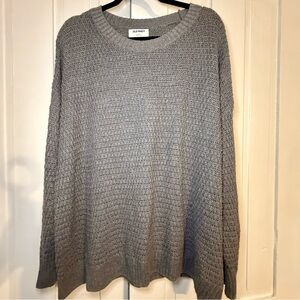 Old Navy Gray Textured Sweater